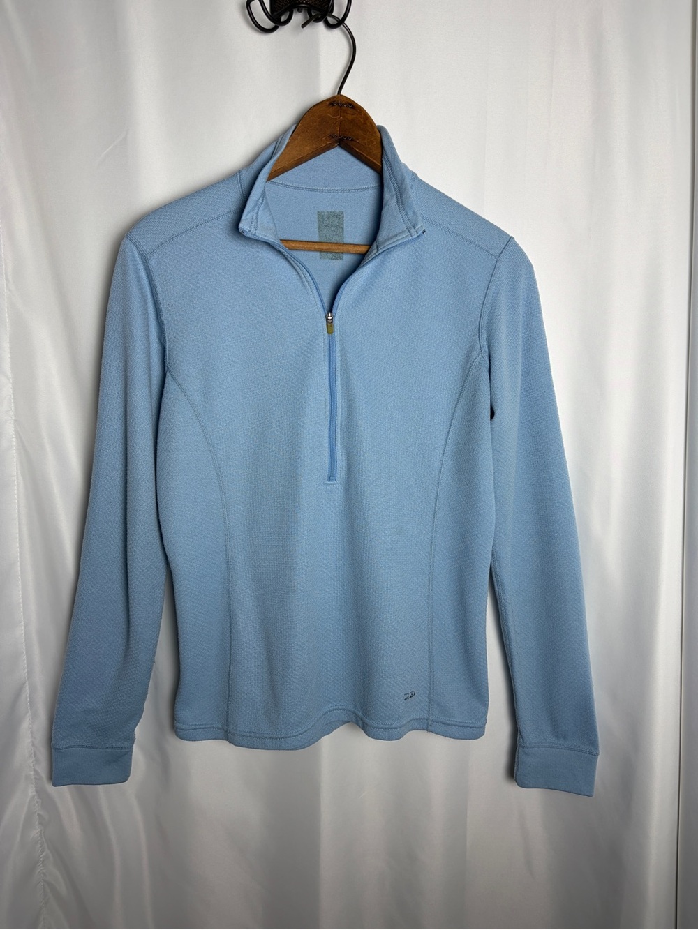 REI Women's Running Athletic Half-Zip Pullover Top in Light Blue Size M